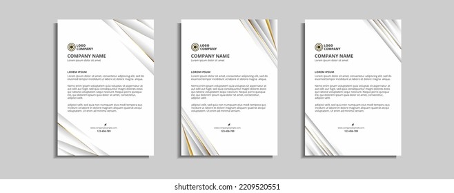 modern corporate letterhead template design