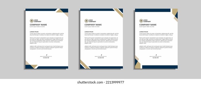 modern corporate letterhead template design