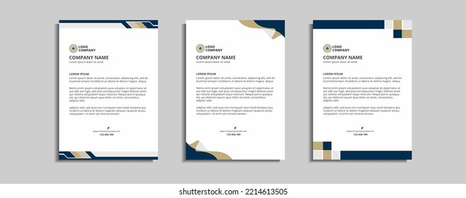 modern corporate letterhead template design