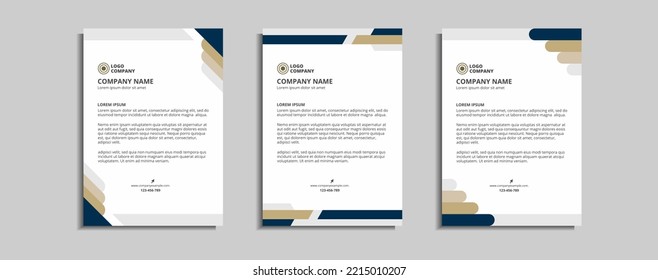 modern corporate letterhead template design