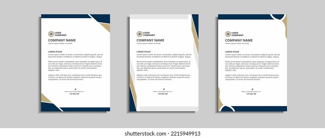 modern corporate letterhead template design