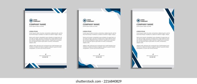 modern corporate letterhead template design