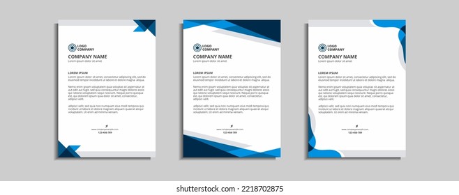 modern corporate letterhead template design