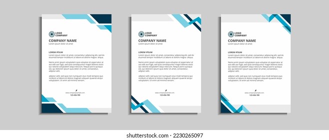 modern corporate letterhead template design