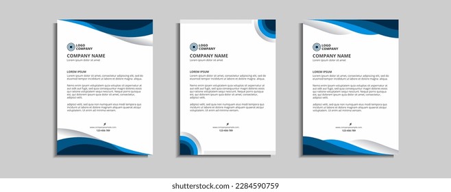 modern corporate letterhead template design