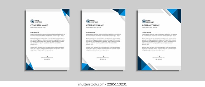modern corporate letterhead template design