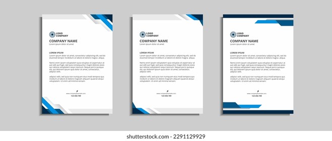 modern corporate letterhead template design