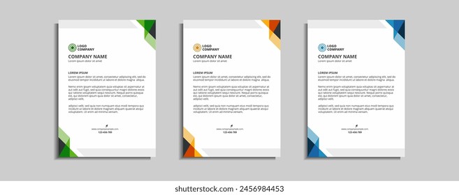 modern corporate letterhead template design