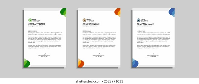 modern corporate letterhead template design