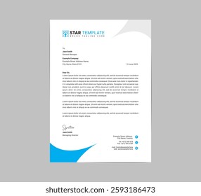 Modern corporate letterhead template design for your project. Stationery, Letterhead, Letter head, Vector illustration