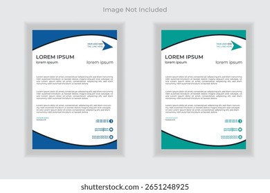 Modern corporate letterhead template design for your project, vector design