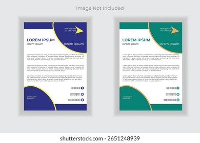 Modern corporate letterhead template design for your project, vector design