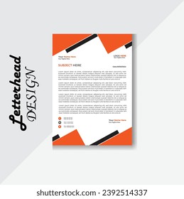 Moderne Corporate Letterhead Vorlage, Vektorgrafik-Latterhead.