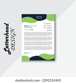 Moderne Corporate Letterhead Vorlage, Vektorgrafik-Latterhead.