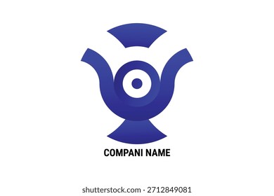 Plantilla Corporativa moderna del logotipo y diseño Abstractas del Vector azul de la forma
