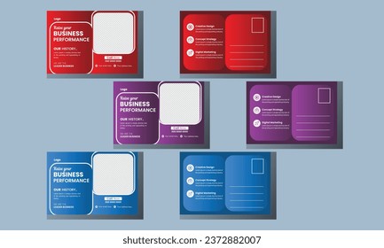 Modern Corporate Post Card Design 