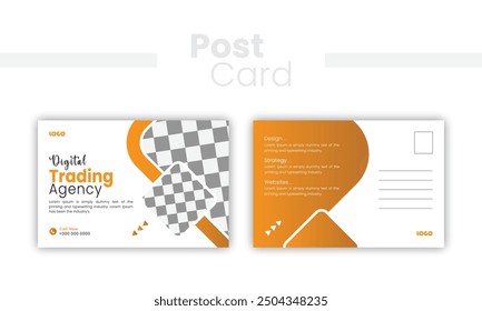 Modern Corporate Postcard Design Template.