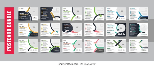 Modern corporate postcard design template or amazing and modern eddm postcard design template layout. Corporate business postcard design or save the date invitation card or direct mail EDDM design