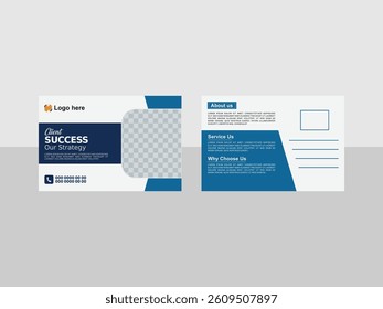 Modern Corporate Postcard design template
