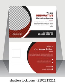 Modern Corporate Postcard Template  Design