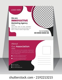 Modern Corporate Postcard Template  Design