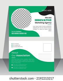 Modern Corporate Postcard Template  Design