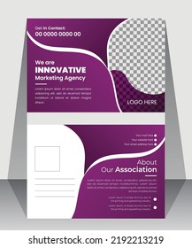 Modern Corporate Postcard Template  Design