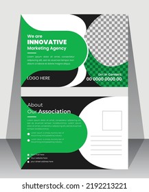 Modern Corporate Postcard Template  Design