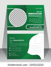 Modern Corporate Postcard Template  Design