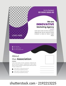 Modern Corporate Postcard Template  Design