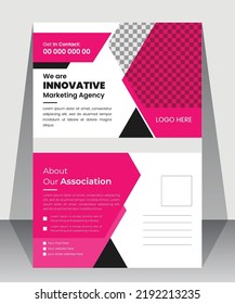 Modern Corporate Postcard Template  Design