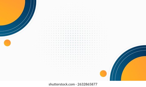 Modern Corporate Presentation Background with Abstract Geometric Shapes. Blue and Yellow Business Template for Reports, Web Banners, and Pitch Deck Slides