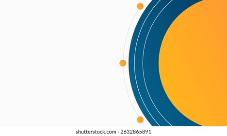 Modern Corporate Presentation Background with Abstract Geometric Shapes. Blue and Yellow Business Template for Reports, Web Banners, and Pitch Deck Slides