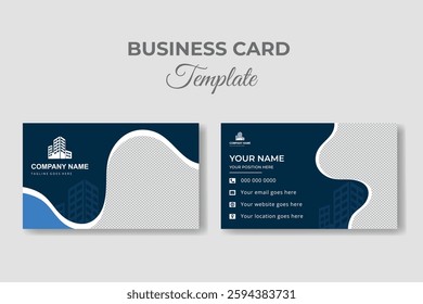 Modern corporate real state business card design template