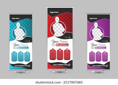 Modern Corporate roll up modern banner  template design