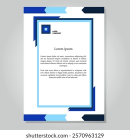 Modern corporate template design. Abstract background. Business documents, reports, posters. Template, mock up, A4 paper