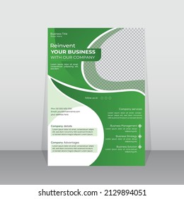Diseño vectorial corporativo moderno Presentación con diseño de tamaño 4x4, plantilla de diseño de volante moderno