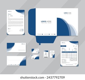 Plantilla de diseño de papelería de vector corporativo moderno