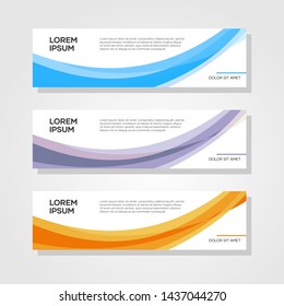 Modern Corporate Wave Banner Design Stock Vector (Royalty Free ...