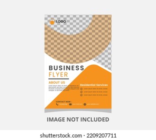 Modern corporative flyer and professional flyer template 