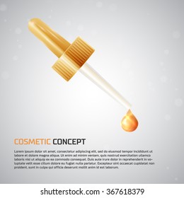 Modern Cosmetic concept icon, beauty, spa and symbol made in modern linear vector style.