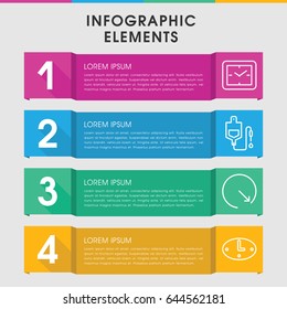 Modern counter infographic template. infographic design with counter icons includes drop counter. can be used for presentation, diagram, annual report, web design.