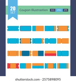 Modern Coupon and Ticket Template Set