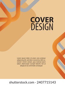 modern  cover book template design