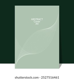 Modern cover design. A4 size book cover template for annual report, magazine, booklet, proposal, portfolio, brochure, poster