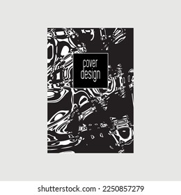 Modern cover design with abstract geometric shapes 