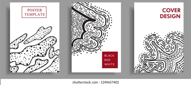 modern cover design with abstract shape element