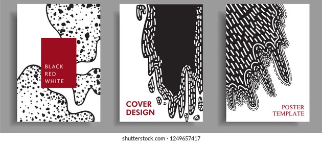 modern cover design with abstract shape element