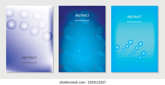 Modern cover design with bubbles element for use brochure, report, book, article and other