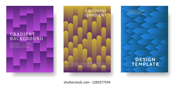 modern cover design with colorful halftone gradient